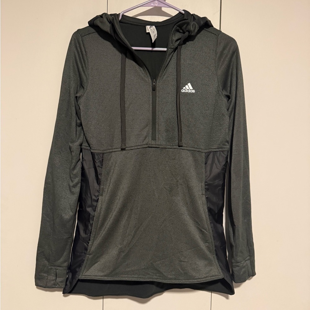 Adidas Hooded Half Zip Sweatshirt size small